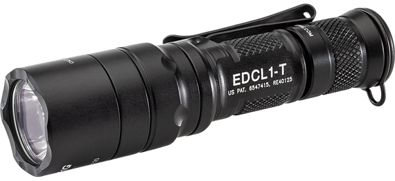 SureFire EDCL1T Everyday Carry Light 1  Black Anodized 5/500 Lumens White LED 103132