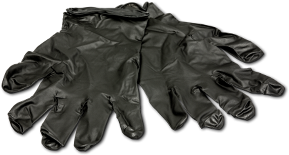 Hunters Specialties HS-100047 Field Dressing Gloves Black Large 10 Pack/5 Pair 180355
