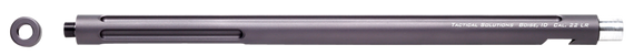 Tactical Solutions 1022TEGMG X-Ring Barrel 22 LR 16.50" Gunmetal Gray Finish Aluminum Material Bull with Fluting & Threading for Ruger 10/22 106105