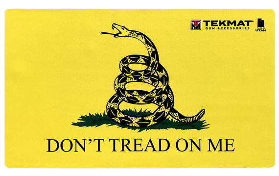 TekMat TEK42TREAD Don't Tread on Me Door Mat Black/Yellow Rubber 42" Long Snake/"Don't Tread On Me" 117973