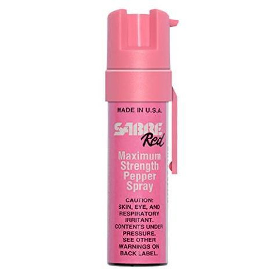SEC Sabre Red Maximum Strength Pepper Spray with Clip - Pink SRP22PKOC