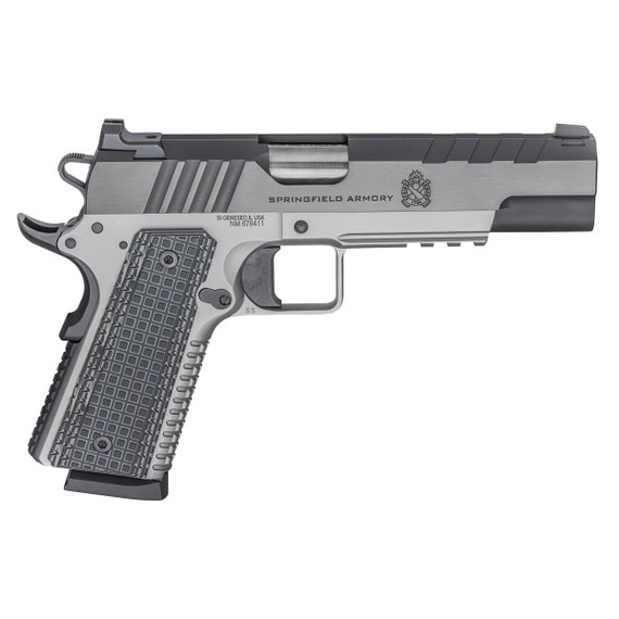 Springfield Armory 1911 Emissary Handgun 45 ACP 8rd Magazine 5" Barrel Blued/Stainless FKPX9220L