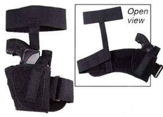 Uncle Mike's #16 Sidekick Ankle Holsters Fits 3-1/4" - 3-3/4" Barrel Med. & Lg. Autos - Right Hand UM88161