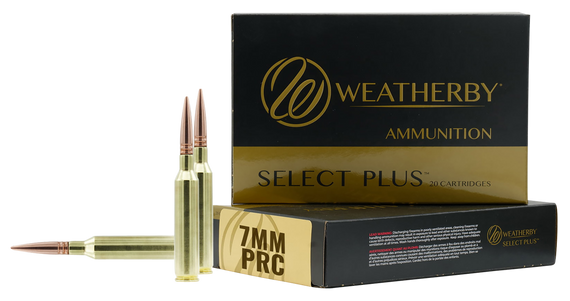 Weatherby F7PRC150SCO Select Plus  7mmPRC 150gr Swift Scirocco 20 Per Box/10 Case 158536