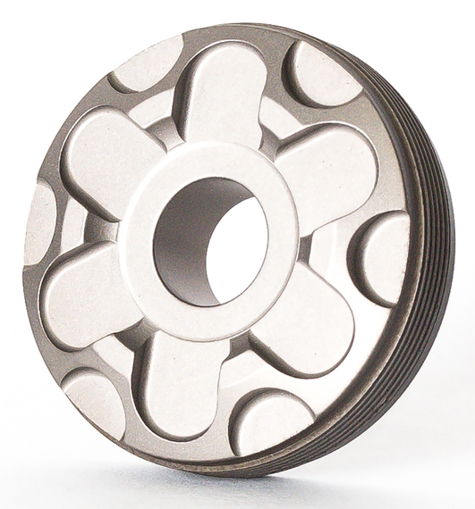 RUGGED SUPPRESSOR FC005 TI Front Cap  7.62mm Titanium/Teflon 118917