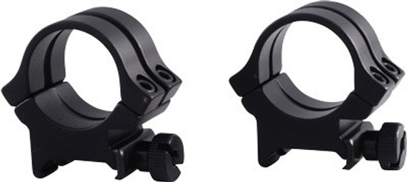 WEAVER RINGS DETACHABLE QUAD-</br>LOCK 1" HIGH MATTE .332" 49047