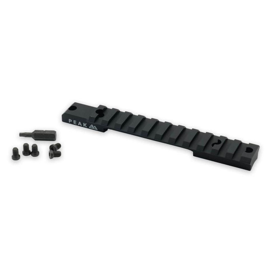 Weatherby PEAK 44 Picatinny Rail (JRAIL) Model 307 Long Action 20 MOA Scope Base Black XBJ010003