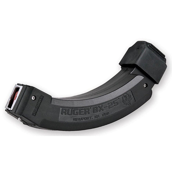 Ruger BX-25 Molded Together Rifle Magazine Black for 10/22 .22LR 25/rds 2/ct UR90398