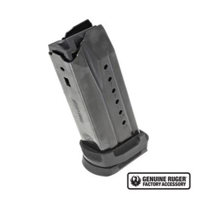 Ruger Security-9 Compact Magazine 9mm Black Oxide Steel with Polymer Adapter 15/rd UR90681