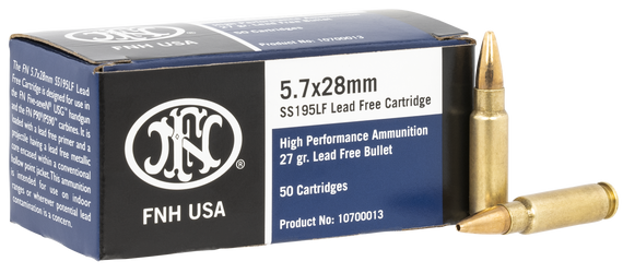 FN 10700013 High Performance  5.7x28mm 27gr Lead Free Hollow Point 50 Per Box/40 Case 147232