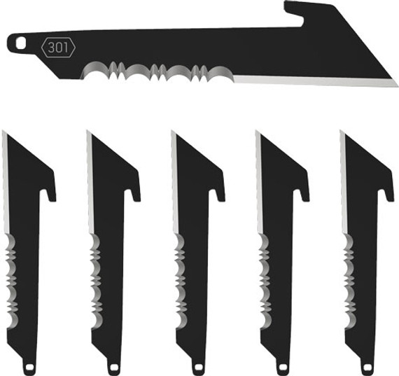 OUTDOOR EDGE 3" UTILITY W/SERRATIONS REP BLADES 6-BLADES RRUS30K6C