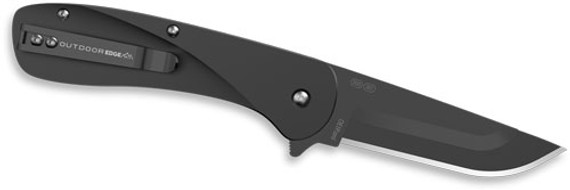 OUTDOOR EDGE RAZOR VX1 3" FLDRBLACK ALUM SPRING ASSIST VX130BC