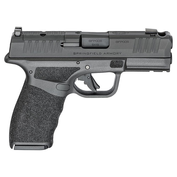 Springfield Hellcat PRO COMP OSP White-Dot Handgun 9mm Luger 15(1)&17(1)rd Magazines 3.8" Barrel Black Frame FKHCP9379BOSPUWDCOMP
