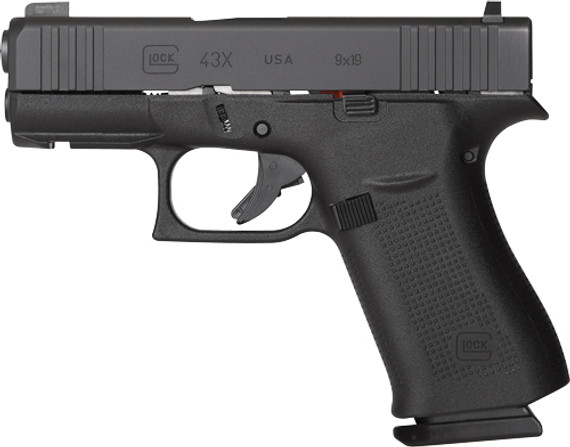 GLOCK 43X 9MM LUGER FS 10-SHW/ AMERIGLO SIGHTS FRONT RAIL GUX4350301FRUC