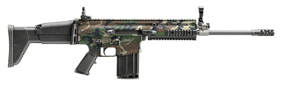 FN 3810170101 SCAR 17S 7.62x51mm NATO 20+1, 20" Black Anodized Steel Threaded Barrel, 1913 Picatinny Rail Aluminum Receiver, Adjustable Synthetic Stock, Black Hogue Finger Groove Grip 162034