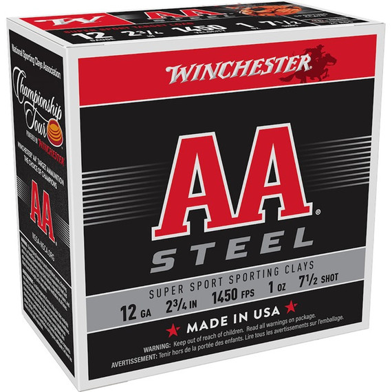 AA STEEL 12 GAUGE 2-3/4'' 1OZ #7.5 SHOT 25/BOX 105003677