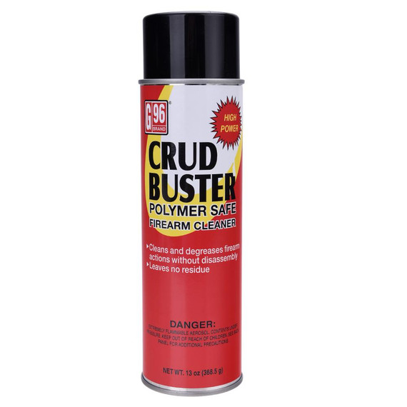 G96 Crud Buster Polymer Safe Firearm Cleaner 13 oz Aerosol GH1202