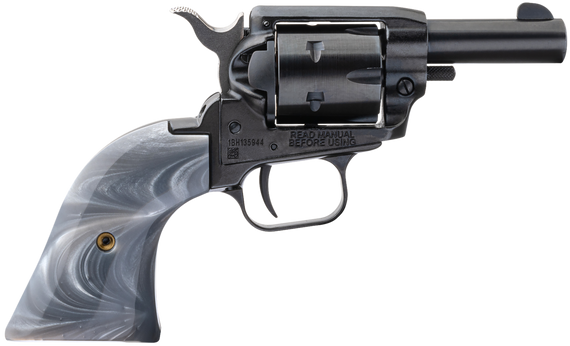Heritage Mfg BK22B2GPRL Barkeep  22 LR 6 Shot, 2.68" Black Oxide Steel Barrel, Black Oxide Zinc Alloy Frame, Black Oxide Cylinder, Gray Pearl Grip, Manual Safety, Exposed Hammer 131244