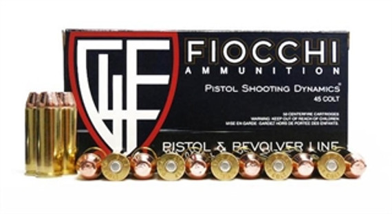 FIOCCHI 45 COLT 225GR CMJ 50BX 45LCCMJ
