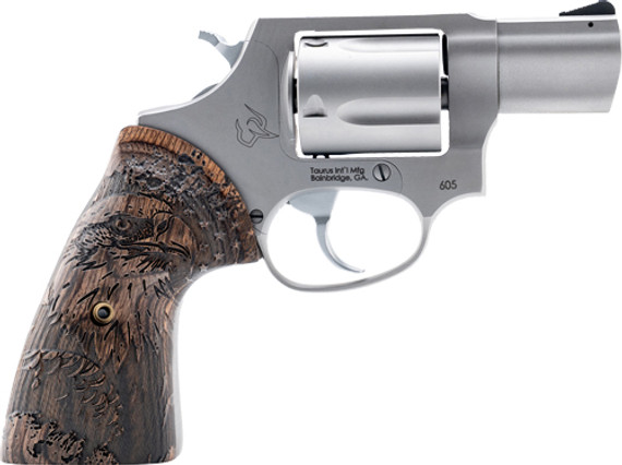 TAURUS 605 357MAG 2" FS5-SHOT STAINLESS WOOD EAGLE GP G2605029US2