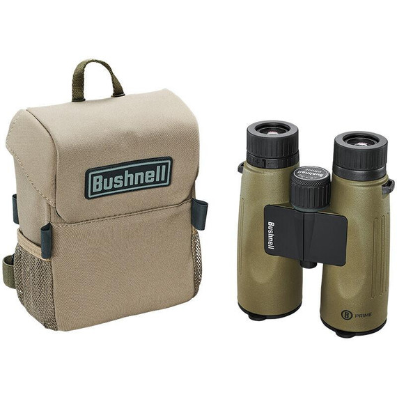 Bushnell Prime Binocular 12x50 x Vault Combo Pack - Green Roof FMC WP/FP Box BHBP1250VTC