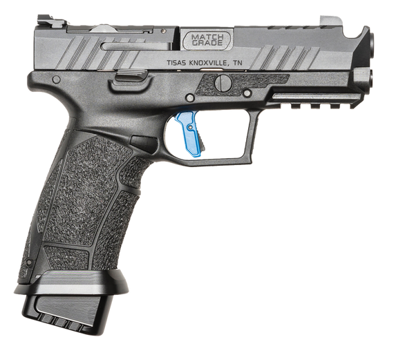 Tisas 10100567 PX-9 Duty Comp 2.0 9mm Luger 20+1 4.11" Black Compensated Barrel, Black Optic Ready/Ported/Serrated Slide, Black Polymer Frame w/Picatinny Rail, Black Polymer Grip, RMR Footprint 183693
