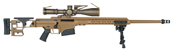 Barrett 19246 MK22 Mod 0 300 Norma Mag 10+1 26" Fluted Barrel, Coyote Cerakote Side Folding Stock w/Adjustable Comb, Barrett M-Lok Rail System, Black Polymer Grip, Nightforce ATACR 7-35x56mm 138417