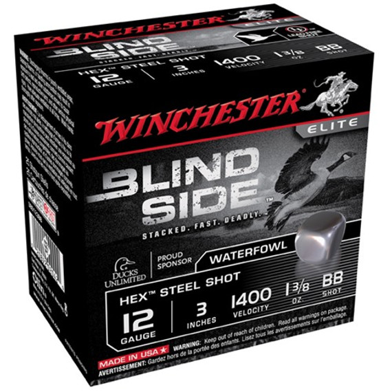 WINCHESTER AMMO BLIND SIDE 12GA 3'' #BB 1-3/8OZ 100/BX 250000985