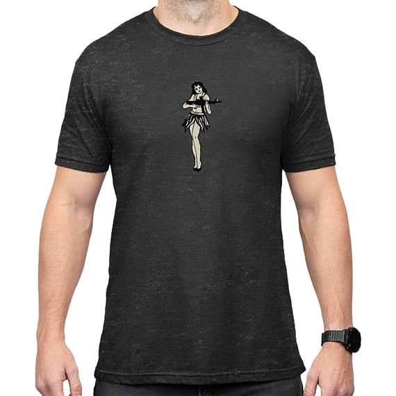 Magpul MAG1117-010-S Hula Girl CVC  Charcoal Gray Cotton/Polyester Short Sleeve Small 184494