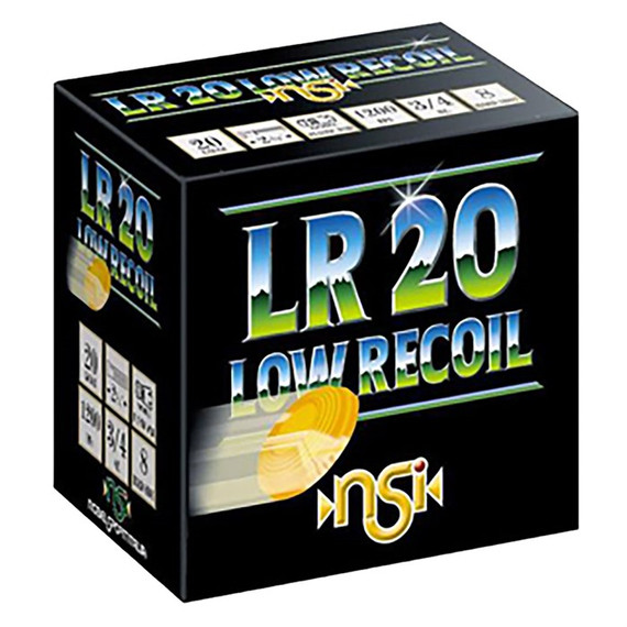 LR LOW RECOIL 20 GAUGE 3/4OZ #8 SHOT 25/BOX 250028227