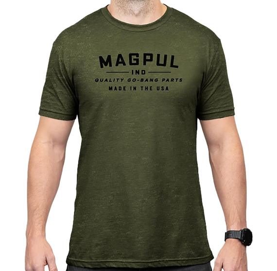 Magpul MAG1112-317-L Go Bang Parts  Cotton/Polyester Short Sleeve Large 184463