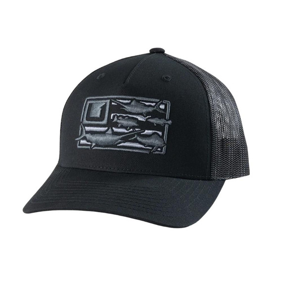 Huk Trophy Flag Trucker Hat Black ATH30004700011