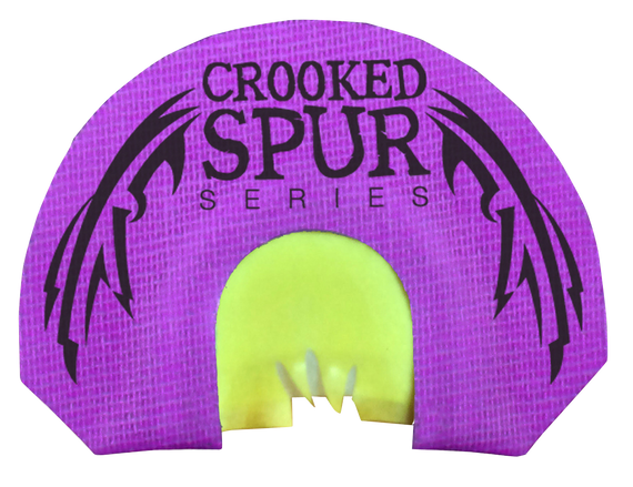 Foxpro CSMOUTHVFANG Crooked Spur V-Fang Diaphragm Call Triple Reed Turkey Sounds Attracts Turkeys Purple 126597