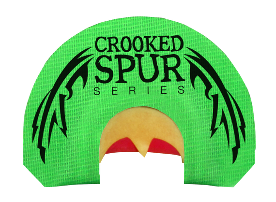 Foxpro CSMOUTHBACKWING Crooked Spur Back Wing Diaphragm Call Triple Reed Turkey Sounds Attracts Turkeys Green 126598