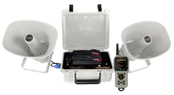 Foxpro SSCPW Super Snow-Crow Pro  Attracts Crow/Predator/Snow Goose Features TX1000 Transmitter White ABS Polymer 126537