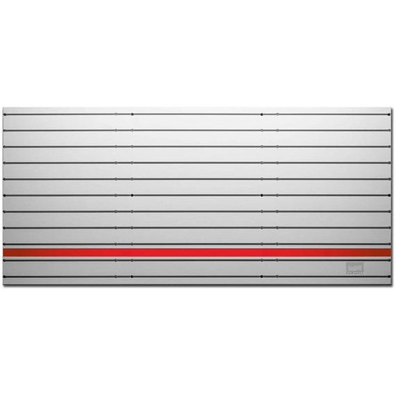 MODWALL PANEL 48''WX22''H DOLPHIN GRAY W/RED LINE HERO STRIP 430114343