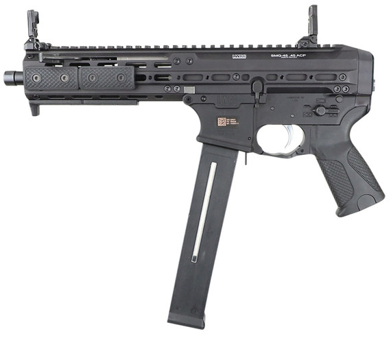 LWRC SMG45 PSTL 8.5" BBL, BLK 2-25RD MAGS NO BRACE LWRCSMGP45B8S