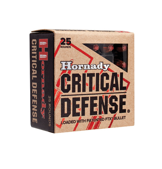 HORNADY CRITICAL DEFENSE 357MAG 125GR FTX 25RD BX 250RD CASE HORN90500