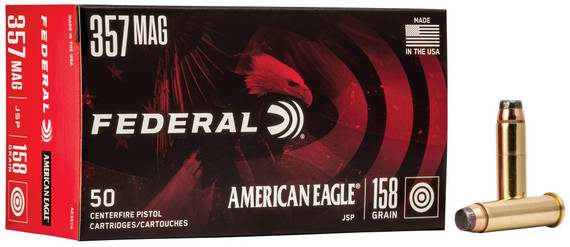FEDERAL 357 MAG 158GR JSP 50 RD/BX 20 BX/CS FEDEAE357A FEDERAL 357 MAG 158GR JSP 50 RD/BX 20 BX/CS FEDEAE357A