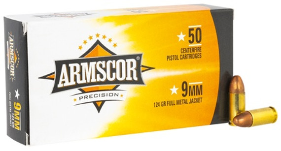 ARMSCOR 9MM 124GR FMJ ARMSFAC94 ARMSCOR 9MM 124GR FMJ ARMSFAC94