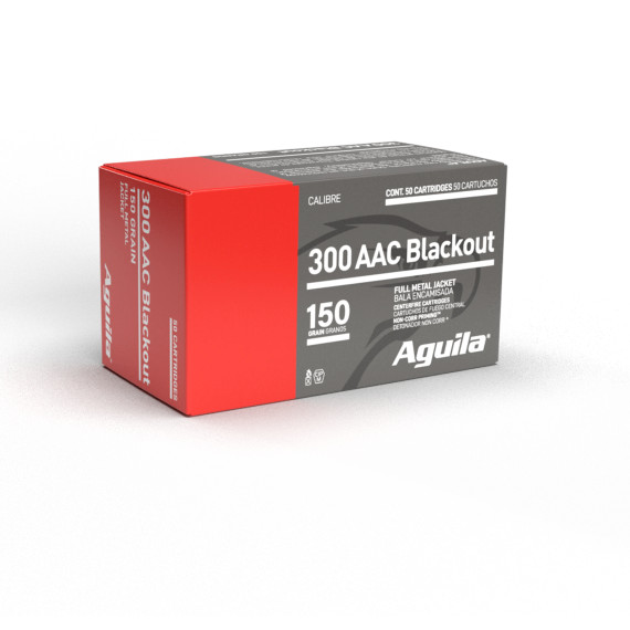 AGUILA 300 AAC B/O FMJ 150GR 50RD BX 20 BXS PER CS AGUI1E300110