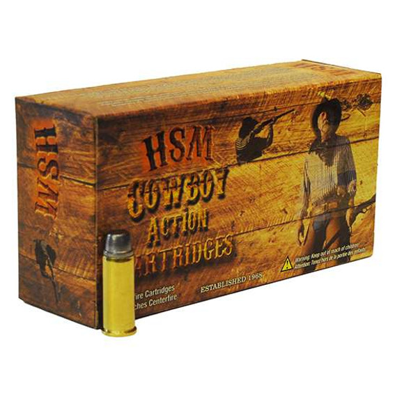 HSM AMMUNITION 44-40 WIN 200GR HL RNFP 50RD BOX 10 BOXES PER CASE HSM_44_40_1_N