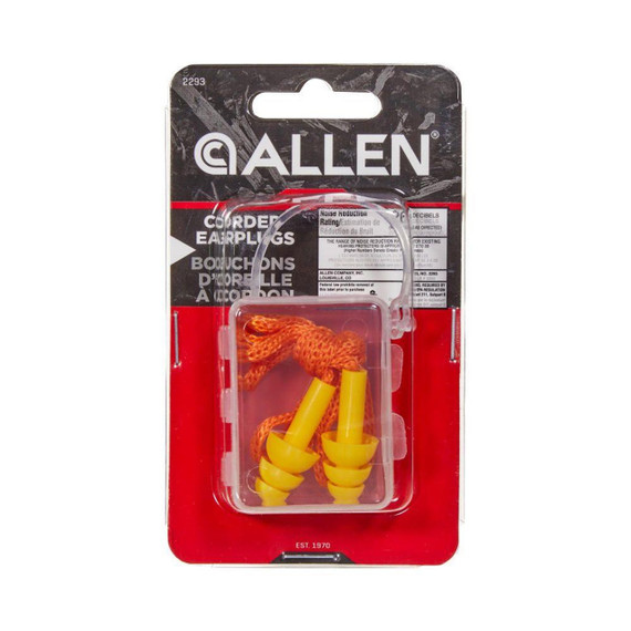 ALLEN DLX EAR PLUG W/CORD, SM CASE O17_ALLEN2293