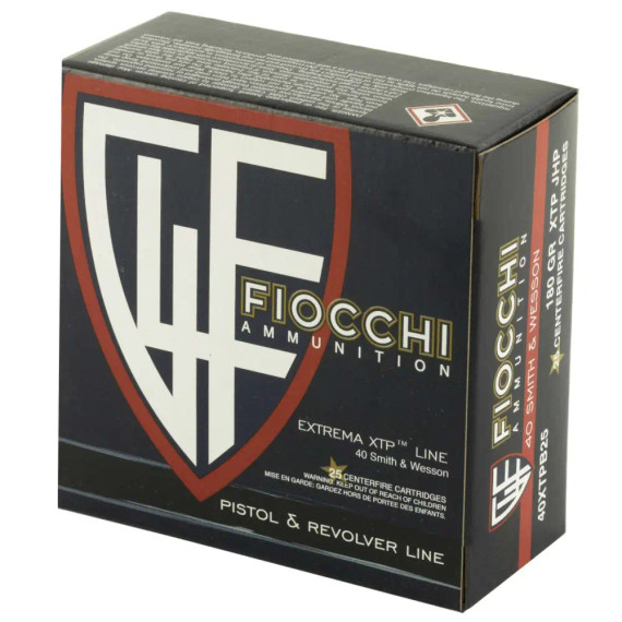 FIOCCHI 40S&W 180GR XTPHP 25RD BOX O17_FIOC40XTPB25