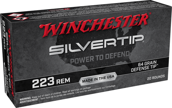 WINCHESTER BALLISTIC SILVERTIP 223 REM 20RD BX 200RD CASE WINCW223ST