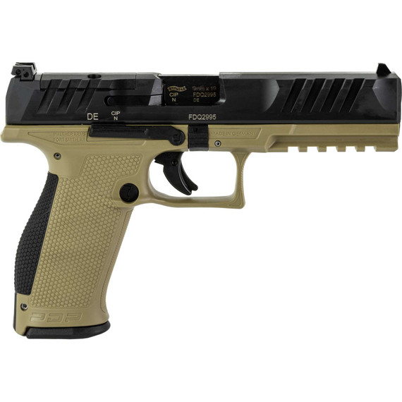 WALTHER PDP 9MM FS 5" PSTL TAN WALT2858410 WALTHER PDP 9MM FS 5" PSTL TAN WALT2858410