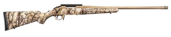 dRUGER AMERICAN GO WILD 308WIN 22" BRNT BRNZ THRDED BBL, CAMO STOCK 3RD RUGE26926