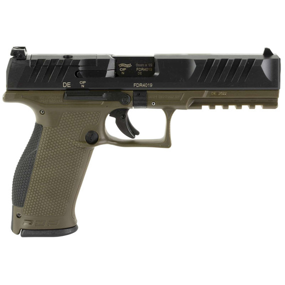 WALTHER PDP 9MM FS 5" PSTL GRN/BLK 2-18RD MAGS WALT2858398 WALTHER PDP 9MM FS 5" PSTL GRN/BLK 2-18RD MAGS WALT2858398