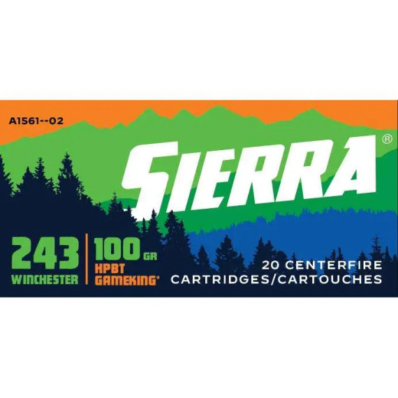 SIERRA SPORTS MASTER 243WIN 100G GAMEKING HPBT 20RD BX 200RD CASE SIERA1561-02