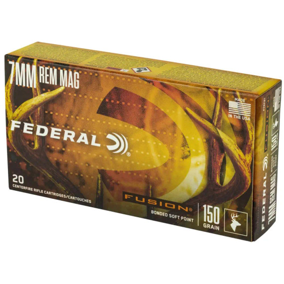 FEDERAL 7MM REM MAG 150GR FUSION 20 RD/BX 10 BX/CS FEDEF7RFS1